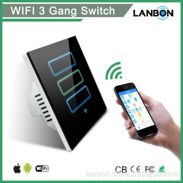 Top supplier EU size 2 gang smart home automation wifi control light wall power switch